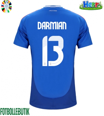 Italien Matteo Darmian #13 Hemmatröja EM 2024 Kortärmad